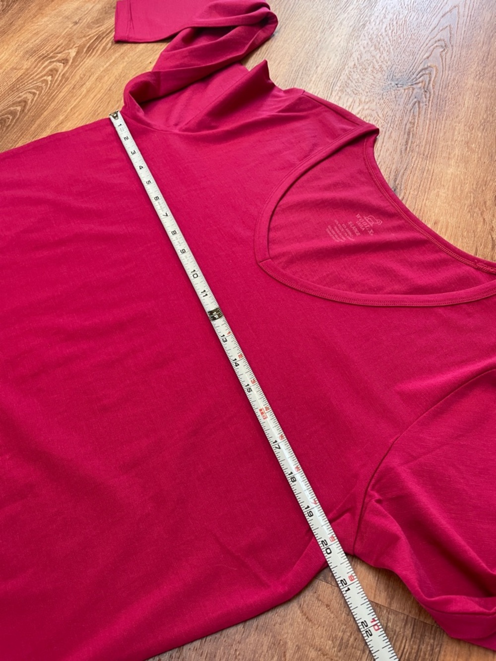 WoolX Womens Layla V Neck Top Size XL Pink Long Sleeves Base Layer Merino Wool # - Picture 6 of 7